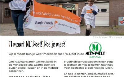 11 maart NL Doet! Doe je mee?