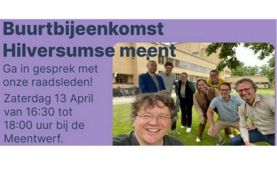 13 april: wijkbijeenkomst in de Hilversumse Meent
